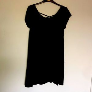 Stretchy black dress, size L